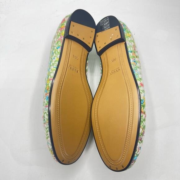 Gucci Jordaan Tweed Horsebit Moccassin Loafers Multicolor Size EU 36.5 - Picture 10 of 10